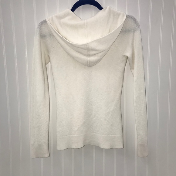 Lilly Pulitzer Cream Josephine Zip Up Knit Hoodie - Picture 8 of 9